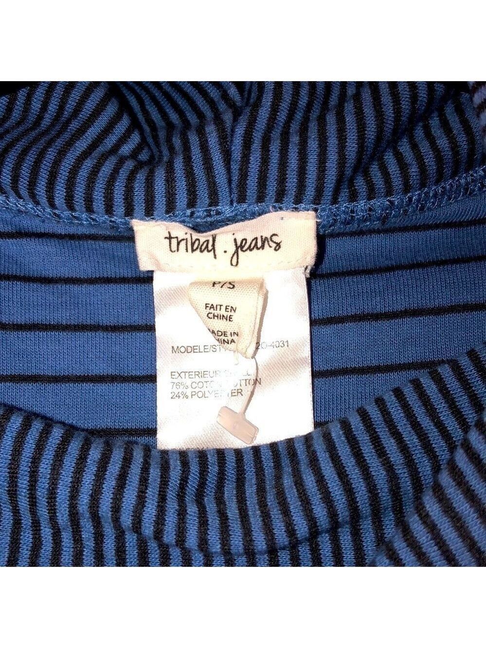 NWOT womens size P/S tribal jeans turtleneck shirt - Picture 3 of 7
